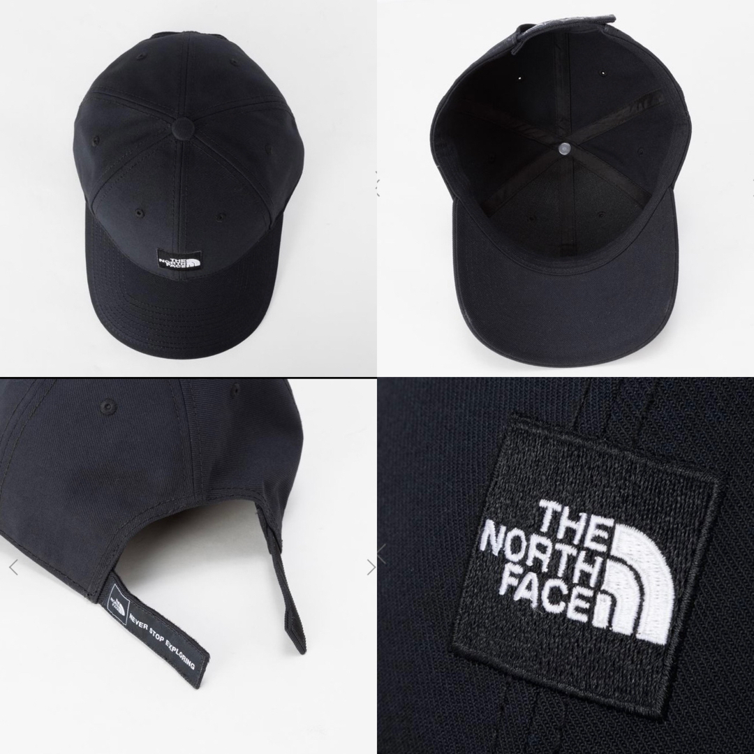 THE NORTH FACE(ザノースフェイス)のノースフェイス　スクエア ロゴキャップ　ブラック　NN02334 新品 メンズの帽子(キャップ)の商品写真