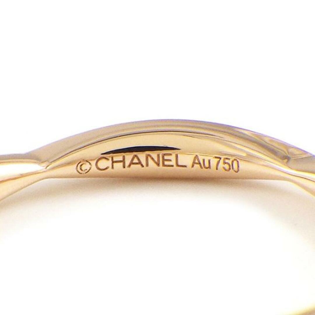 CHANEL(シャネル)のシャネル CHANEL リング カメリア ハーフエタニティ J10836 ダイヤモンド 計0.08ct K18PG 9.5号 / #50 【中古】 レディースのアクセサリー(リング(指輪))の商品写真