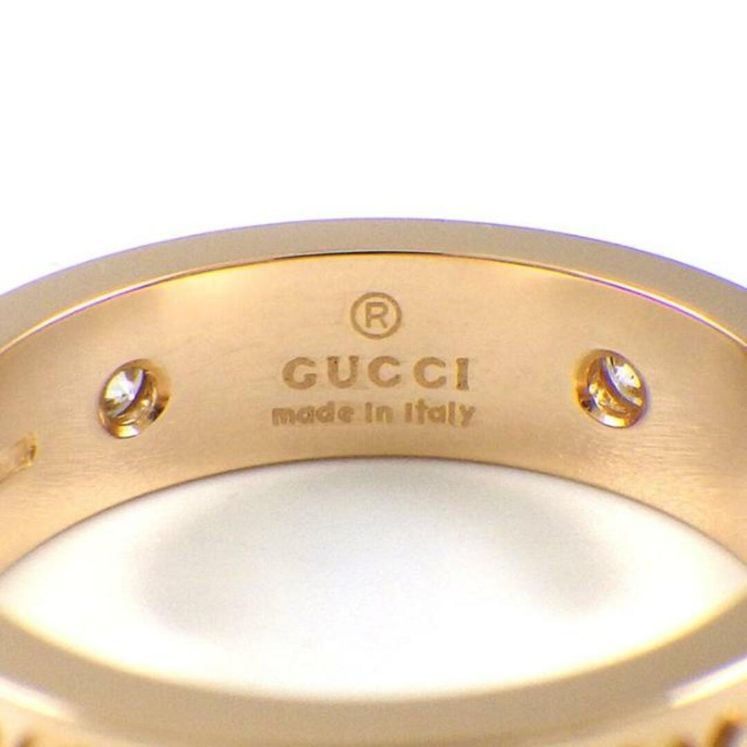 Gucci(グッチ)のグッチ GUCCI ピンキーリング アイコン 152046 J8540 5702 インターロッキングG GG ロゴ 5ポイント ダイヤモンド 計0.15ct K18PG 5号 / #5 【中古】 レディースのアクセサリー(リング(指輪))の商品写真