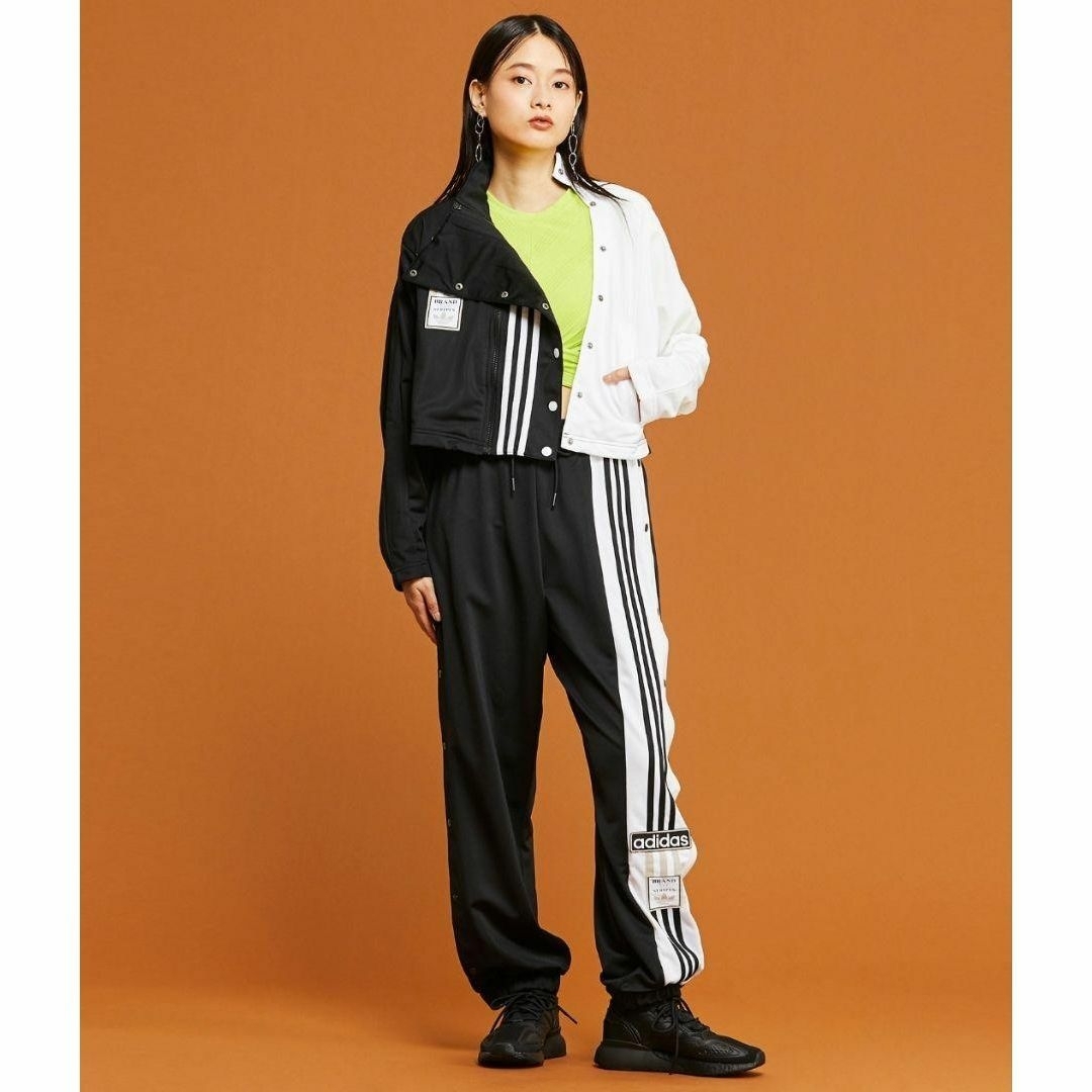 Originals（adidas）(オリジナルス)のアディダス 黒 アディブレイク スナップパンツ ジャージ 女性M 中島健人 着用 レディースのパンツ(その他)の商品写真