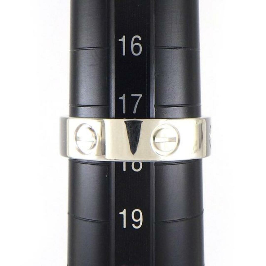 Cartier(カルティエ)のカルティエ Cartier リング ラブ B4084758 K18WG 17.5号 / #58 【中古】 レディースのアクセサリー(リング(指輪))の商品写真