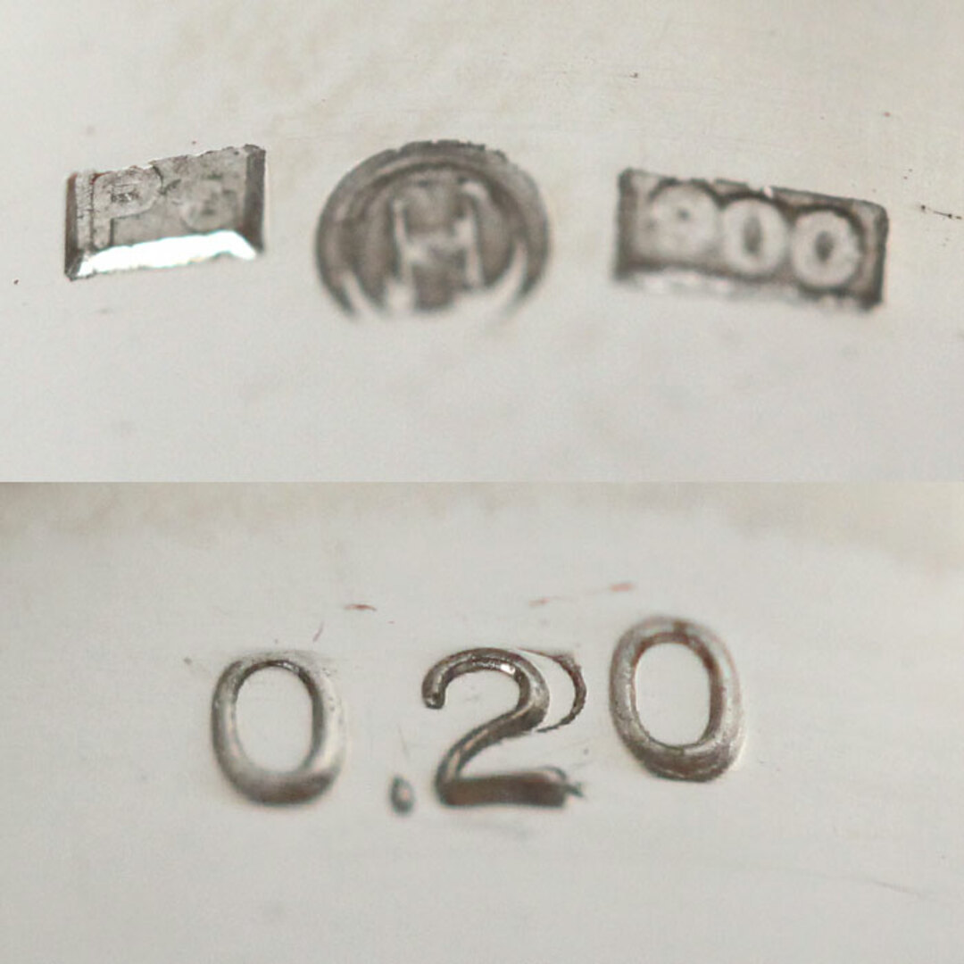 Pt900プラチナ 印台 ダイヤ リング・指輪 ダイヤモンド0.20ct 24号 22.0g メンズ【中古】 メンズのアクセサリー(リング(指輪))の商品写真