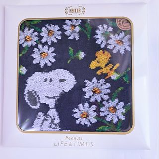 フェイラー(FEILER)の【Peanuts LIFE＆TIMES×フェイラー】ハンカチ　スヌーピー(ハンカチ)