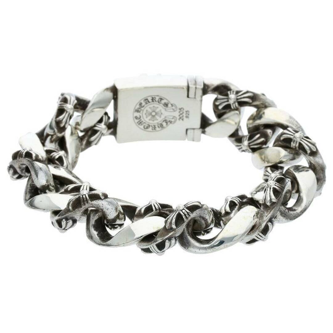 Chrome Hearts(クロムハーツ)のクロムハーツ  FANCY LRG3/CHXラージボックスID ファンシーシルバーブレスレット メンズ 13LINK メンズのアクセサリー(ブレスレット)の商品写真