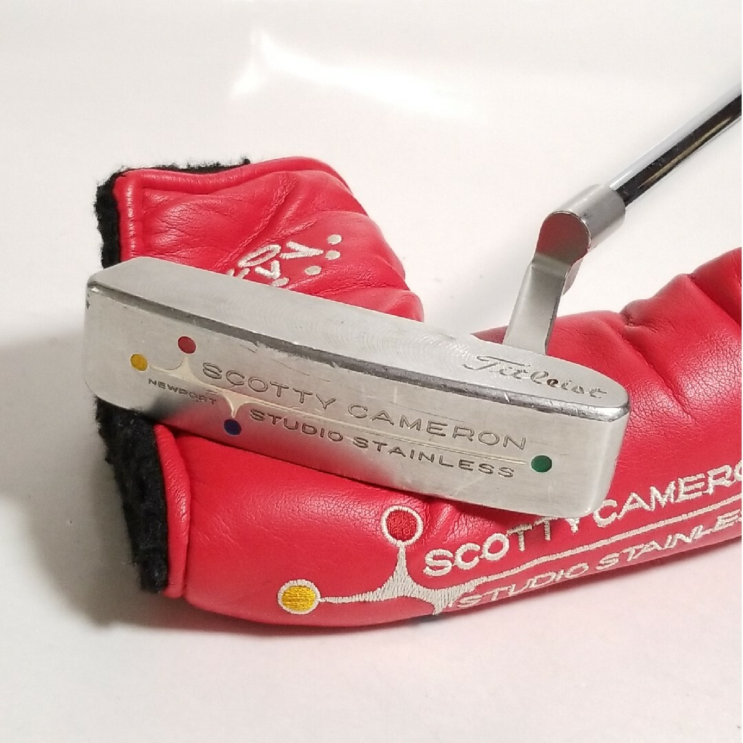 Scotty Cameron(スコッティキャメロン)のスコッティキャメロン スタジオステンレス ニューポート 303 パターカバー付き スポーツ/アウトドアのゴルフ(クラブ)の商品写真