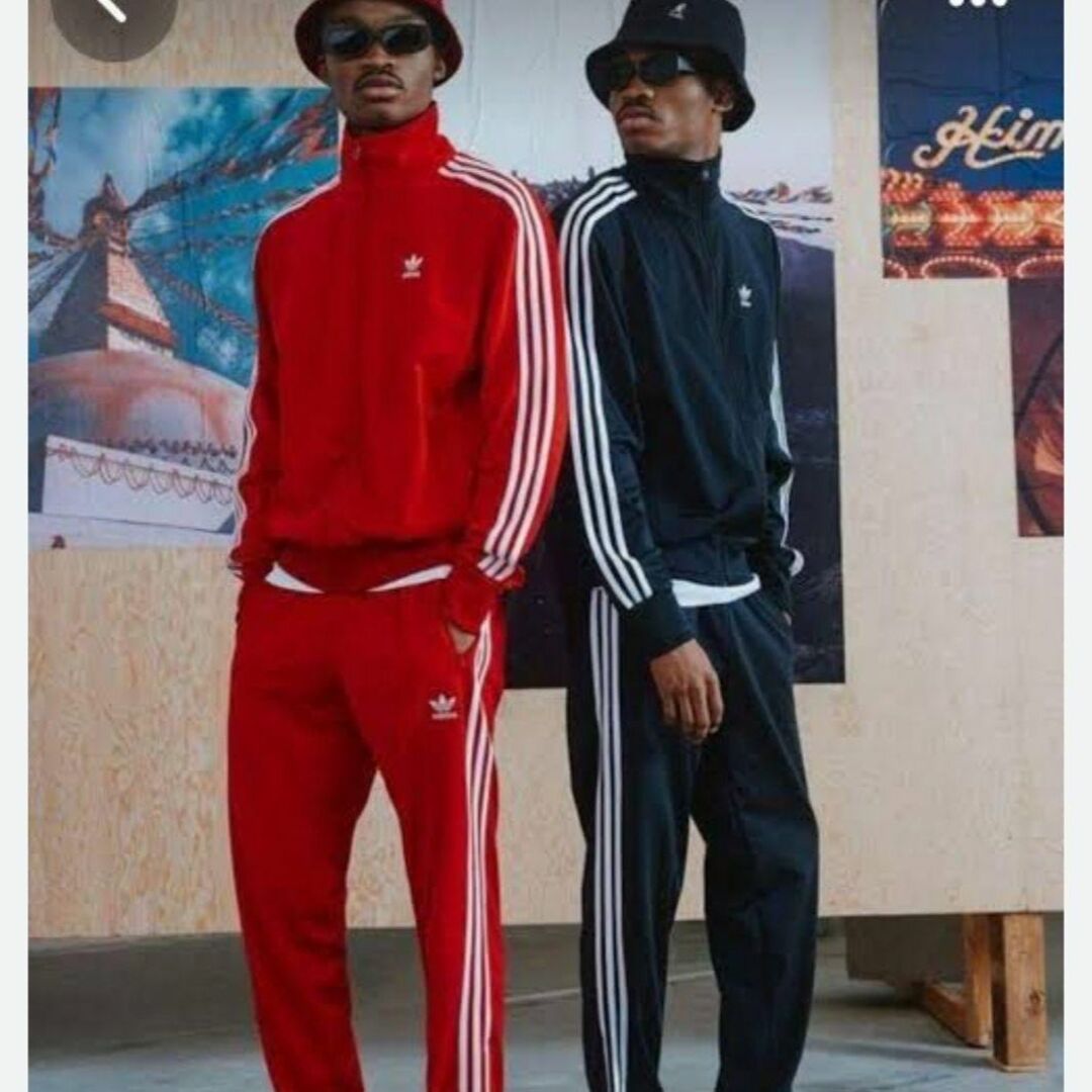 Originals（adidas）(オリジナルス)のアディダス 赤 ファイヤーバード ジャージ ウェア 男性XO トラックジャケット メンズのトップス(ジャージ)の商品写真