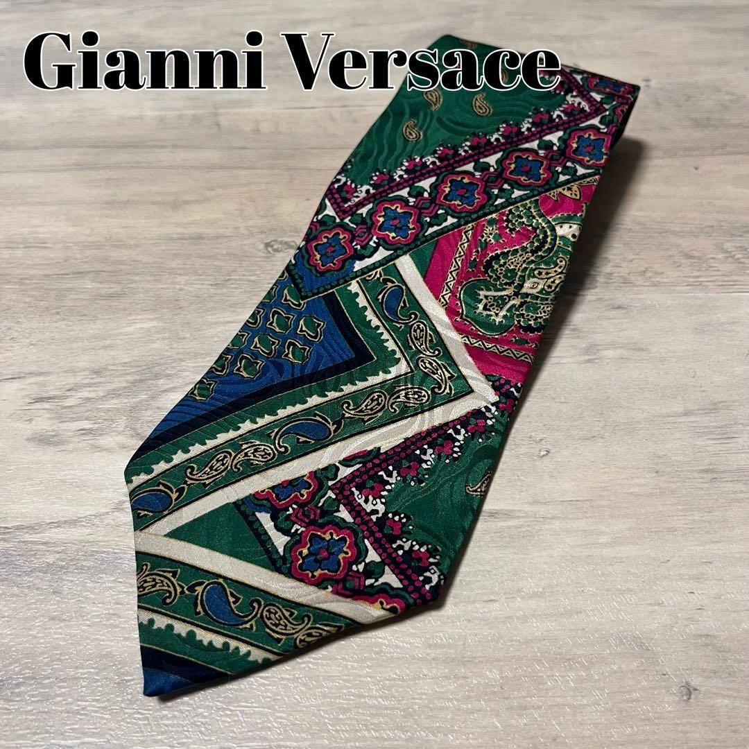 Gianni Versace(ジャンニヴェルサーチ)の【即日発送】Gianni Versace ネクタイ ペイズリー柄 メンズのファッション小物(ネクタイ)の商品写真