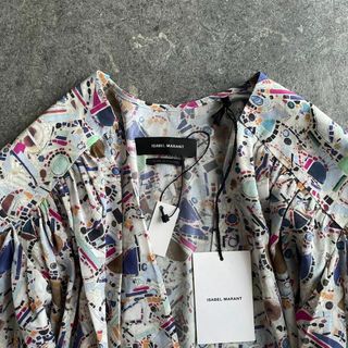 イザベルマラン(Isabel Marant)のイザベルマラン 総柄 ロング ワンピース タカシマヤ 三越 プリーツ(ロングワンピース/マキシワンピース)