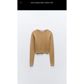 ザラ(ZARA)の新品タッグ付　ZARAクロップド(ニット/セーター)