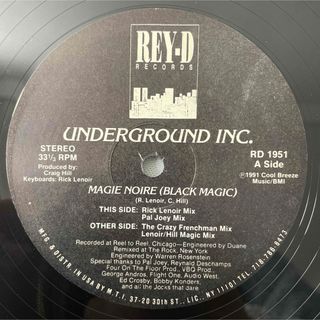 Underground Inc. / Magie Noire【12"】(クラブ/ダンス)