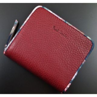 ポールスミス(Paul Smith)のギフト対応可☆新品☆箱付 ポールスミス 人気花柄デザイン 折り財布 バーガンディ(財布)