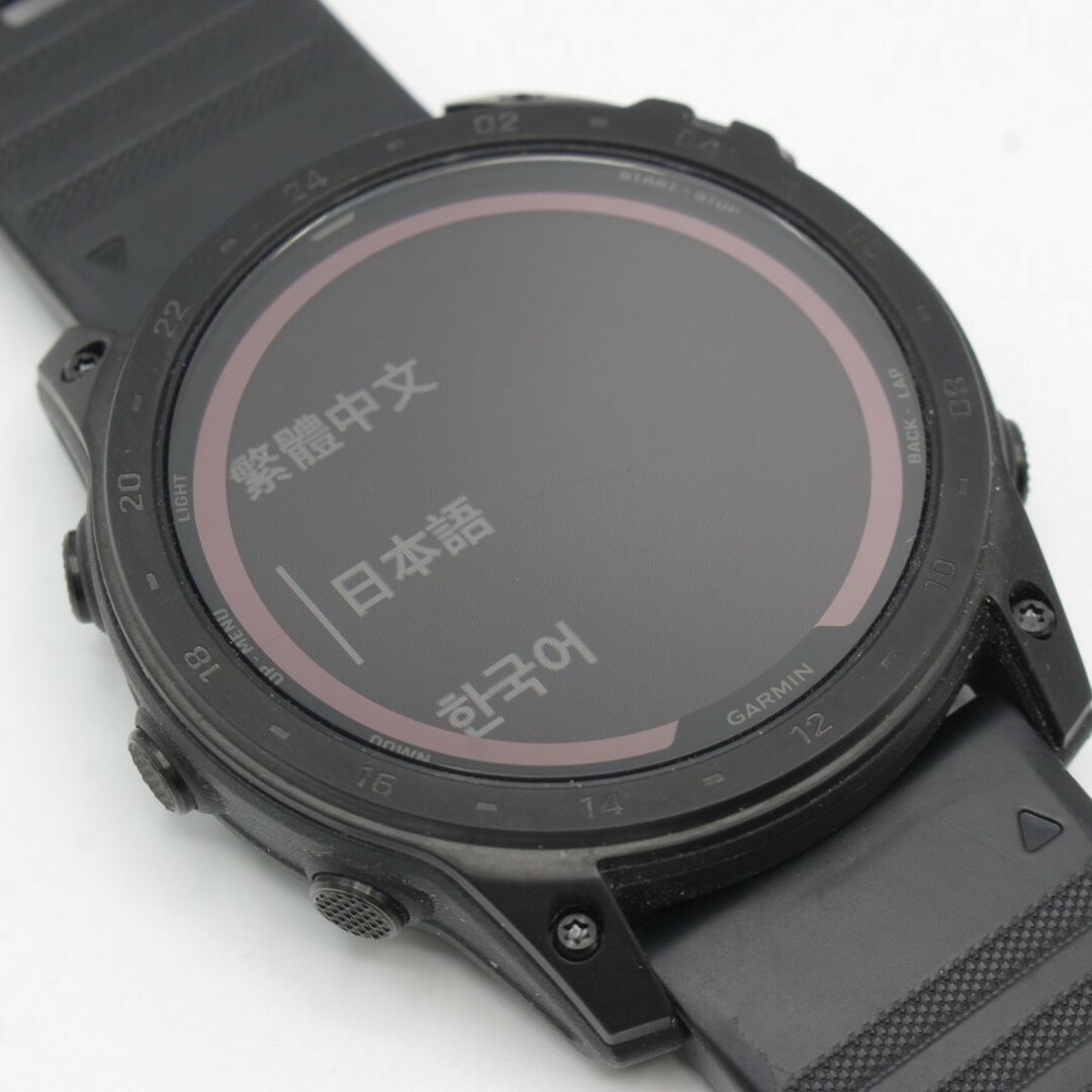 GARMIN(ガーミン)の【美品】GARMIN tactix 7 Pro Sapphire Dual Power Black 010-02704-34 スマートウォッチ タクティクス ガーミン 本体 メンズの時計(腕時計(デジタル))の商品写真