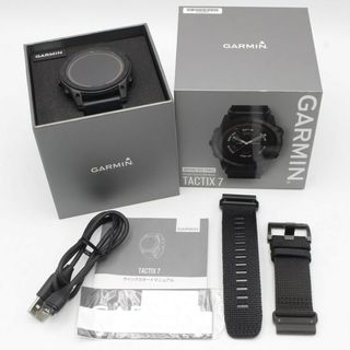 ガーミン(GARMIN)の【美品】GARMIN tactix 7 Pro Sapphire Dual Power Black 010-02704-34 スマートウォッチ タクティクス ガーミン 本体(腕時計(デジタル))