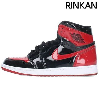 ナイキ(NIKE)のナイキ  AIR JORDAN I RETRO HIGH OG BRED PATENT 555088-063 エアジョーダン1レトロハイオージーパテントブレッドスニーカー メンズ 28cm(スニーカー)