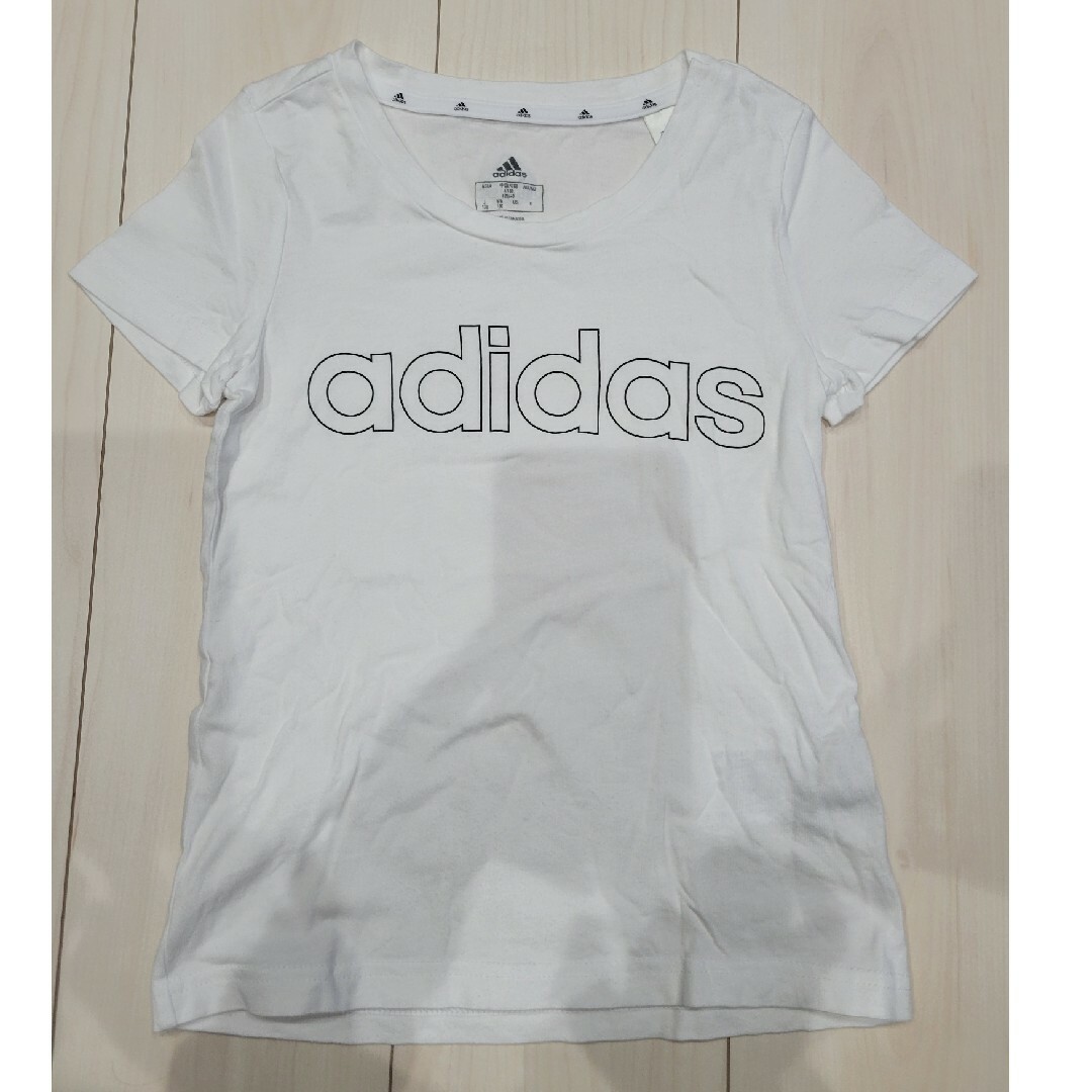 adidas(アディダス)のadidas Tシャツ キッズ/ベビー/マタニティのキッズ服女の子用(90cm~)(Tシャツ/カットソー)の商品写真