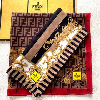 FENDI★フェンディ★ハンカチ2枚セット X★新品未使用