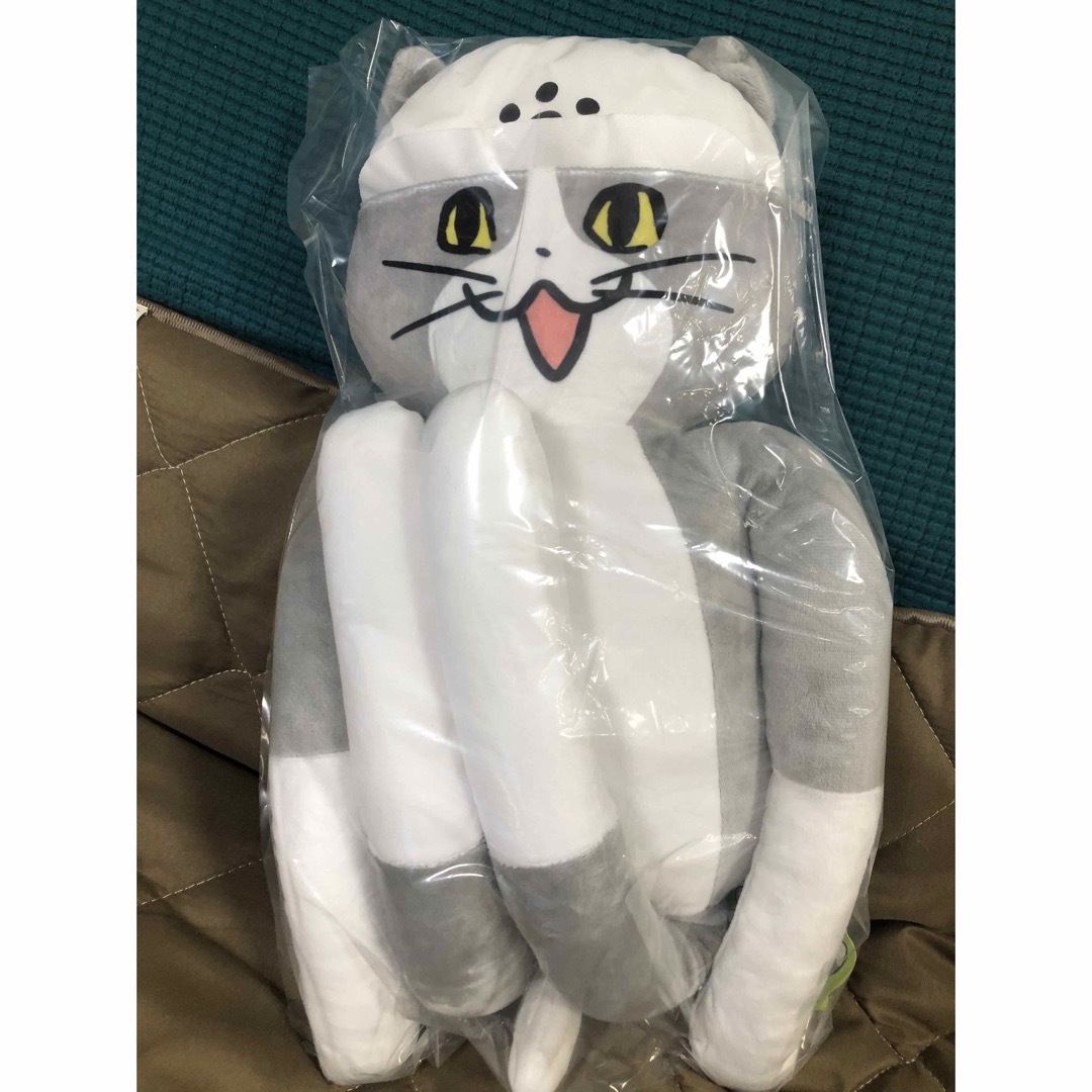 仕事猫　ロングぬいぐるみ　レア エンタメ/ホビーのおもちゃ/ぬいぐるみ(キャラクターグッズ)の商品写真