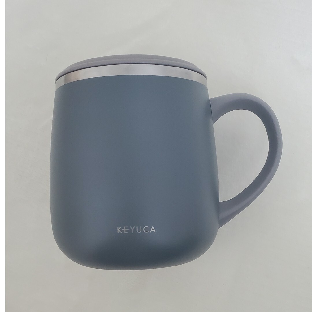 KEYUCA(ケユカ)のステンレスマグ KEYUCA フタ付き 美品 インテリア/住まい/日用品のキッチン/食器(グラス/カップ)の商品写真