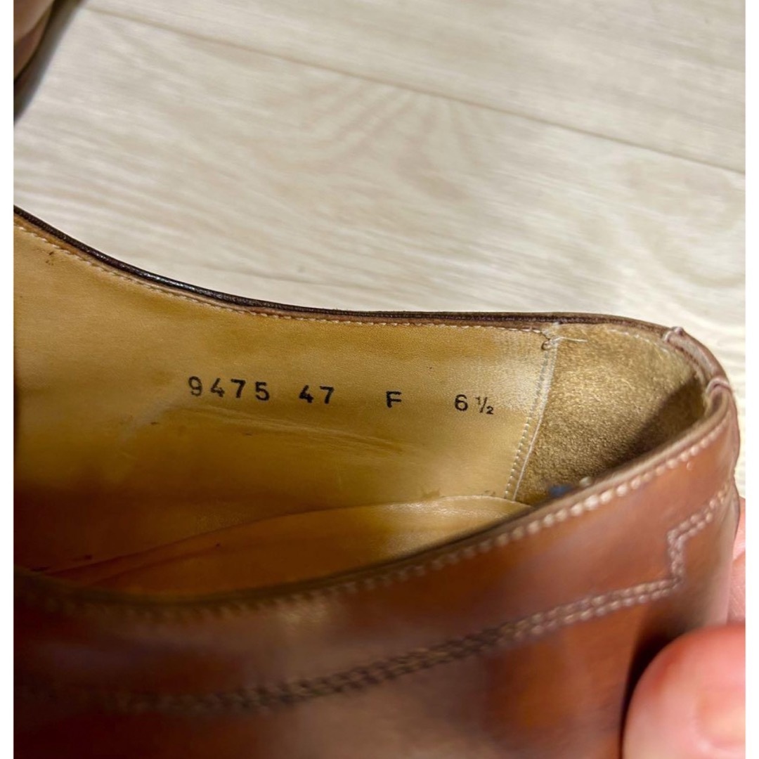 Santoni(サントーニ)のサントーニ　ブラウン茶色　25.5 ビジネス靴　ユーチップ メンズの靴/シューズ(ドレス/ビジネス)の商品写真