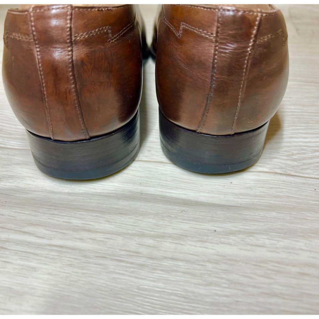 Santoni(サントーニ)のサントーニ　ブラウン茶色　25.5 ビジネス靴　ユーチップ メンズの靴/シューズ(ドレス/ビジネス)の商品写真