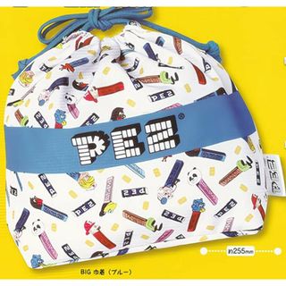 【BIG 巾着（ブルー）】 PEZ カラフル!アソートコレクション(その他)