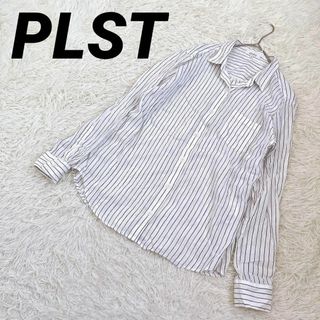 プラステ(PLST)の【PLST】プラステ（M）ストライプシャツ 長袖トップス カジュアル(シャツ/ブラウス(長袖/七分))