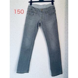 リー(Lee)のLee リー　リブ　デニム　グレー　150 中古(パンツ/スパッツ)