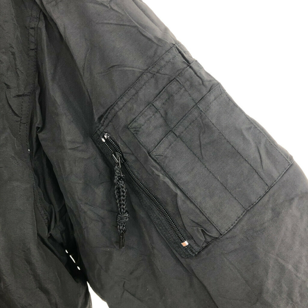 schott(ショット)のSchott ショット N-3Bタイプ 中綿 ナイロン ジャケット アウター アメカジ 戦闘服 ブラック (メンズ XL) 中古 古着 P9480 メンズのジャケット/アウター(その他)の商品写真