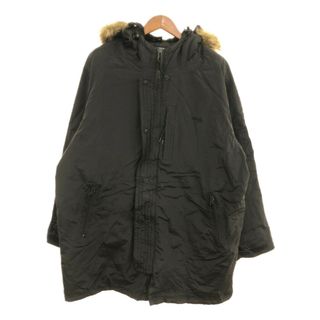 ショット(schott)のSchott ショット N-3Bタイプ 中綿 ナイロン ジャケット アウター アメカジ 戦闘服 ブラック (メンズ XL) 中古 古着 P9480(その他)