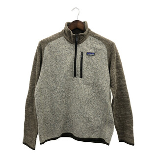 パタゴニア(patagonia)のpatagonia パタゴニア ベターセーター ハーフジップ フリースジャケット アウター アウトドア ベージュ (メンズ M) 中古 古着 P9502(その他)