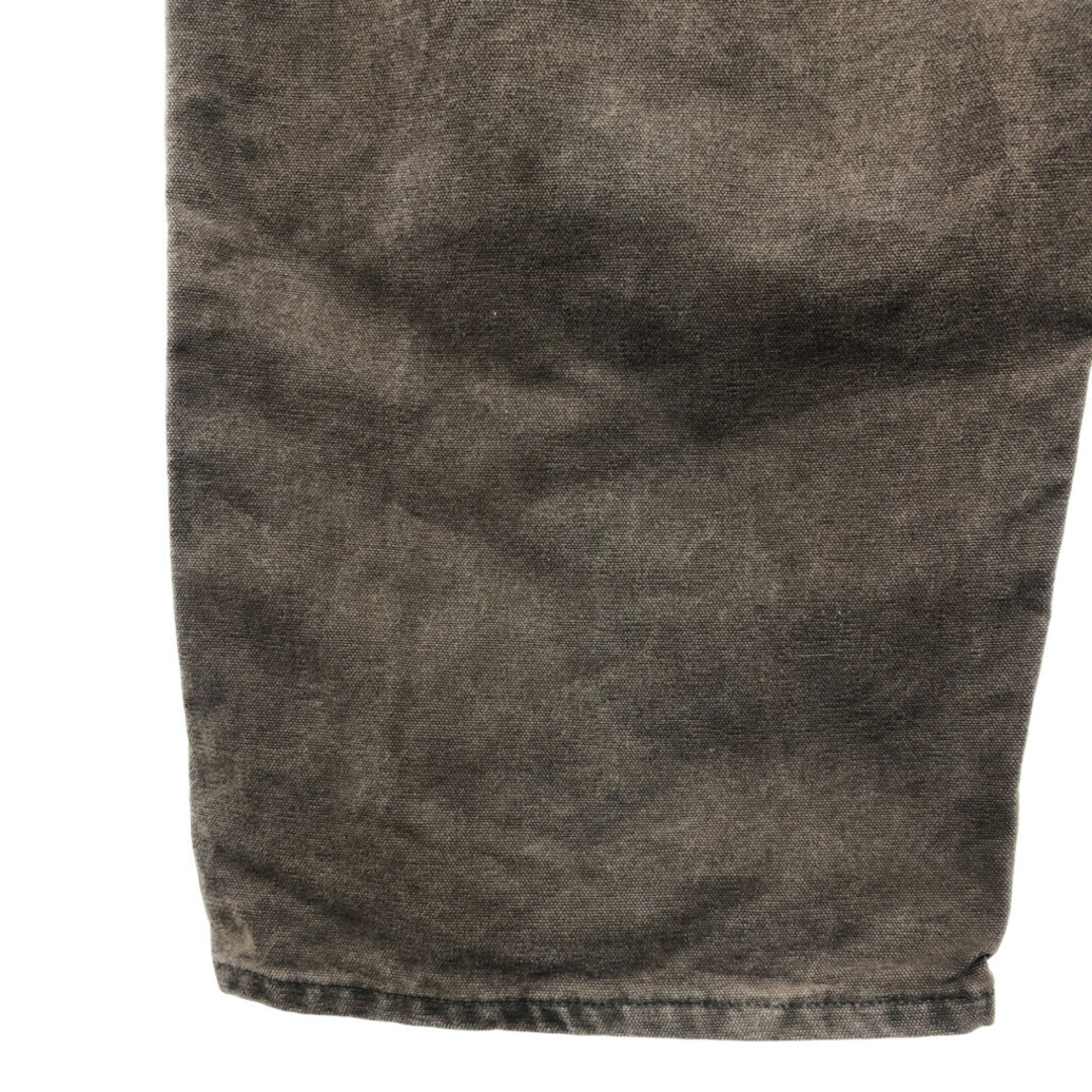 carhartt(カーハート)のCarhartt カーハート ダック ダブルニー オーバーオール 大きいサイズ ワーク ブラウン (メンズ 44×29相当) 中古 古着 P9508 メンズのパンツ(サロペット/オーバーオール)の商品写真
