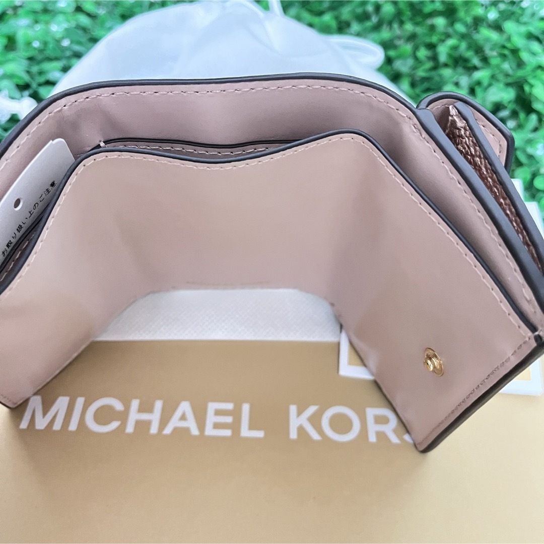 Michael Kors(マイケルコース)のマイケルコース☆新品☆ 日本限定 レザー 三つ折り財布/ピンク メンズのファッション小物(折り財布)の商品写真