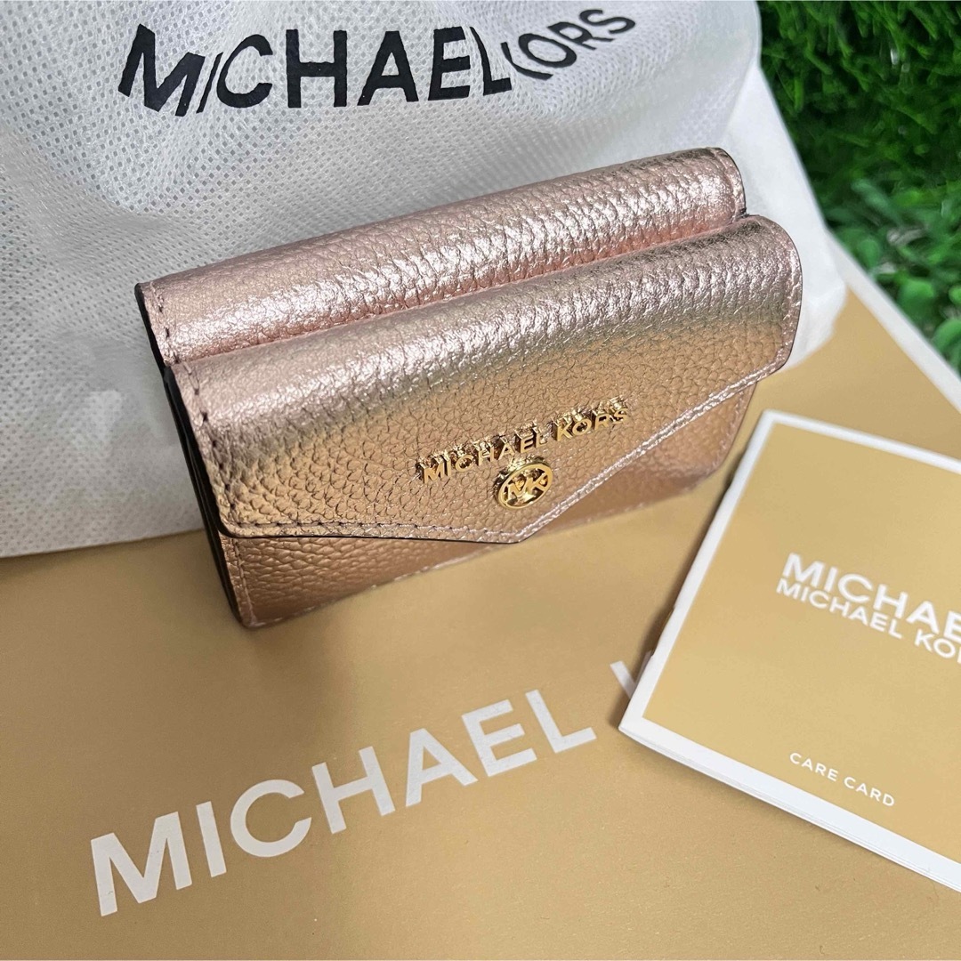 Michael Kors(マイケルコース)のマイケルコース☆新品☆ 日本限定 レザー 三つ折り財布/ピンク メンズのファッション小物(折り財布)の商品写真