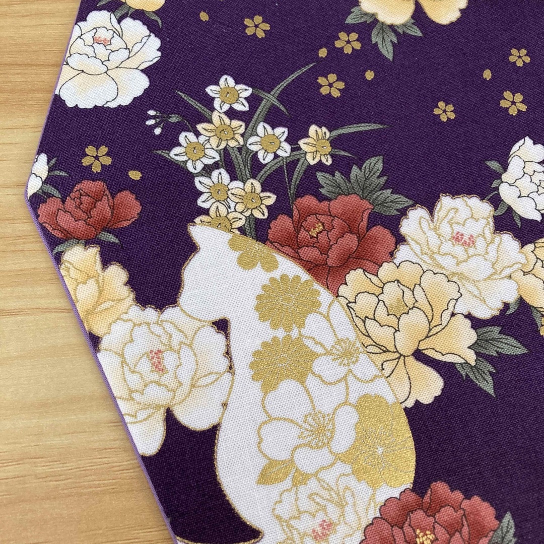 袱紗 ふくさ 御祝儀袋 結婚式 慶事用♪ハンドメイド パープル ハンドメイドの文具/ステーショナリー(その他)の商品写真