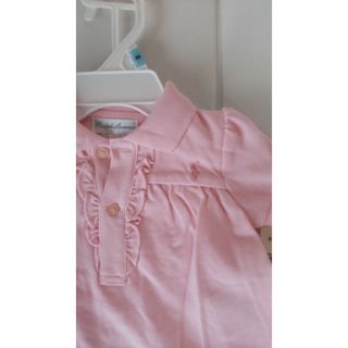 POLO RALPH LAUREN - 特価 ラルフローレン ポロシャツワンピース 淡ピンク　baby  6M　60cm