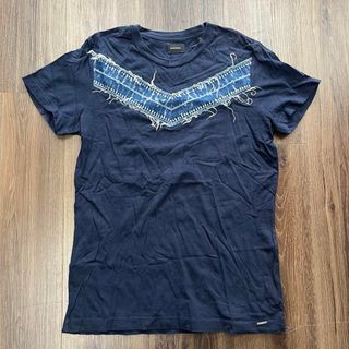 ディーゼル(DIESEL)のディーゼル DIESEL デニム 切替 Tシャツ 半袖 S ネイビー 紺(Tシャツ/カットソー(半袖/袖なし))