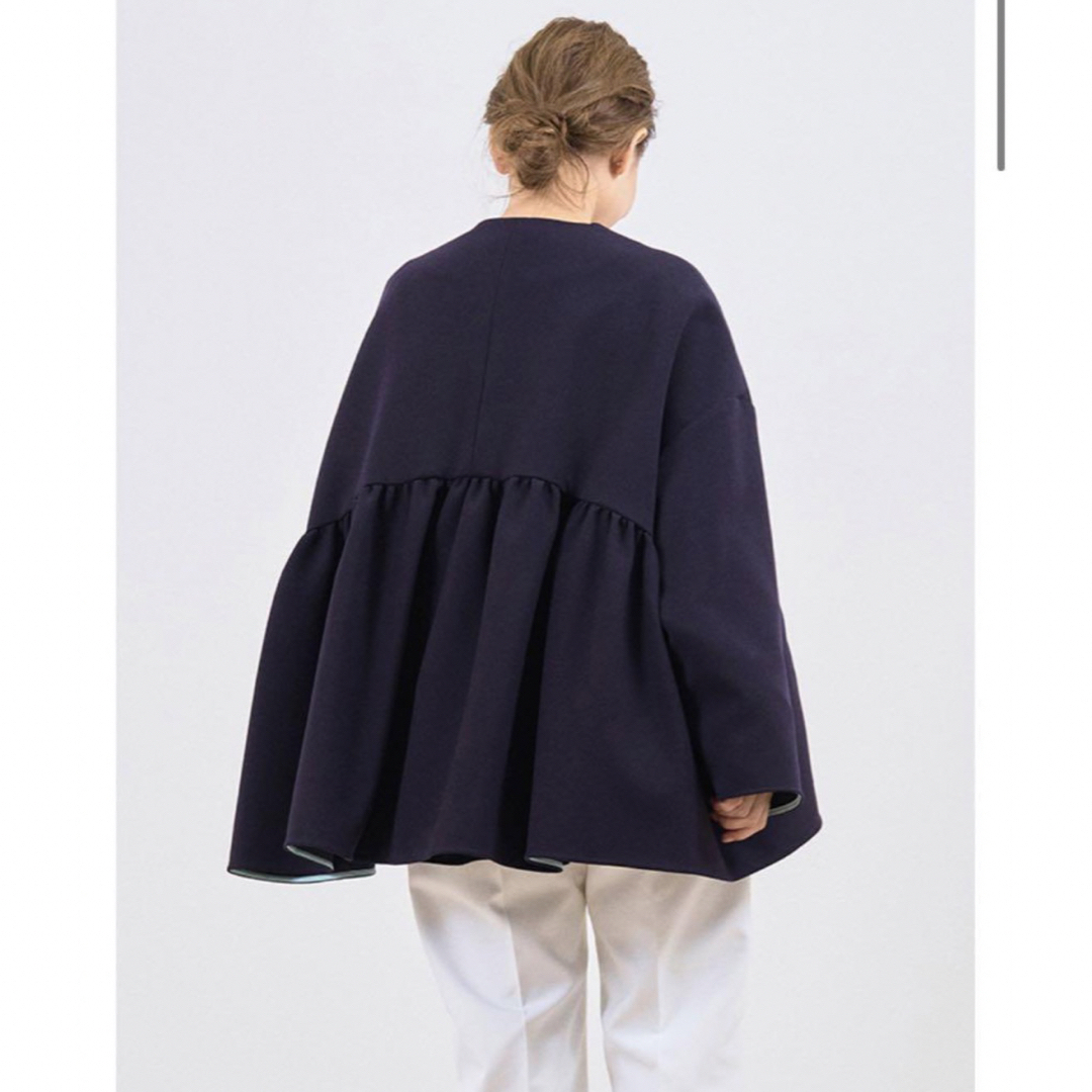 Yori ヨリ 新品 ダブルクロスワイドジャケット アウター コート Yori ヨリ 新品 ダブルクロスワイドジャケット アウター コート