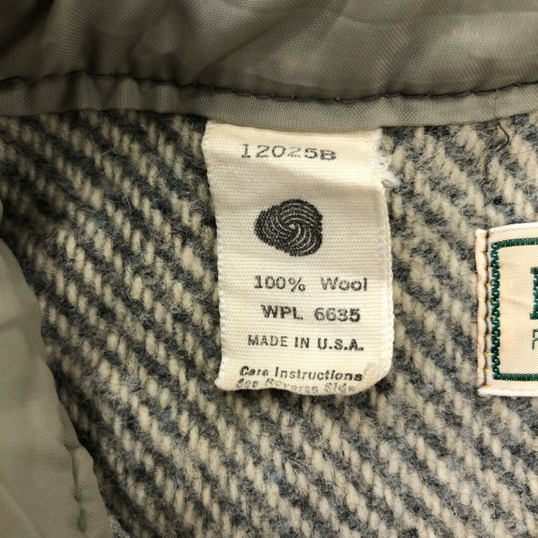 L.L.Bean(エルエルビーン)の80年代 USA製 L.L.Bean エルエルビーン ウール CPOシャツ トップス アウトドア アメカジ グレー (メンズ L) 中古 古着 P9698 メンズのトップス(シャツ)の商品写真