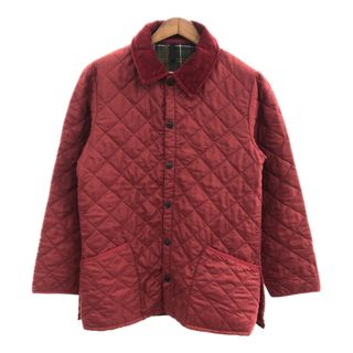 バーブァー(Barbour)のイングランド製 Barbour バブアー クラシック エスクデール キルティング ジャケット アウター レッド (メンズ S) 中古 古着 P9706(その他)