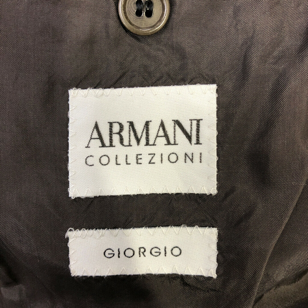 ARMANI COLLEZIONI(アルマーニ コレツィオーニ)のARMANI COLLEZIONI アルマーニ コレッツォーニ ウール テーラードジャケット アウター フォーマル グレー (メンズ 52) 中古 古着 P9707 メンズのジャケット/アウター(その他)の商品写真