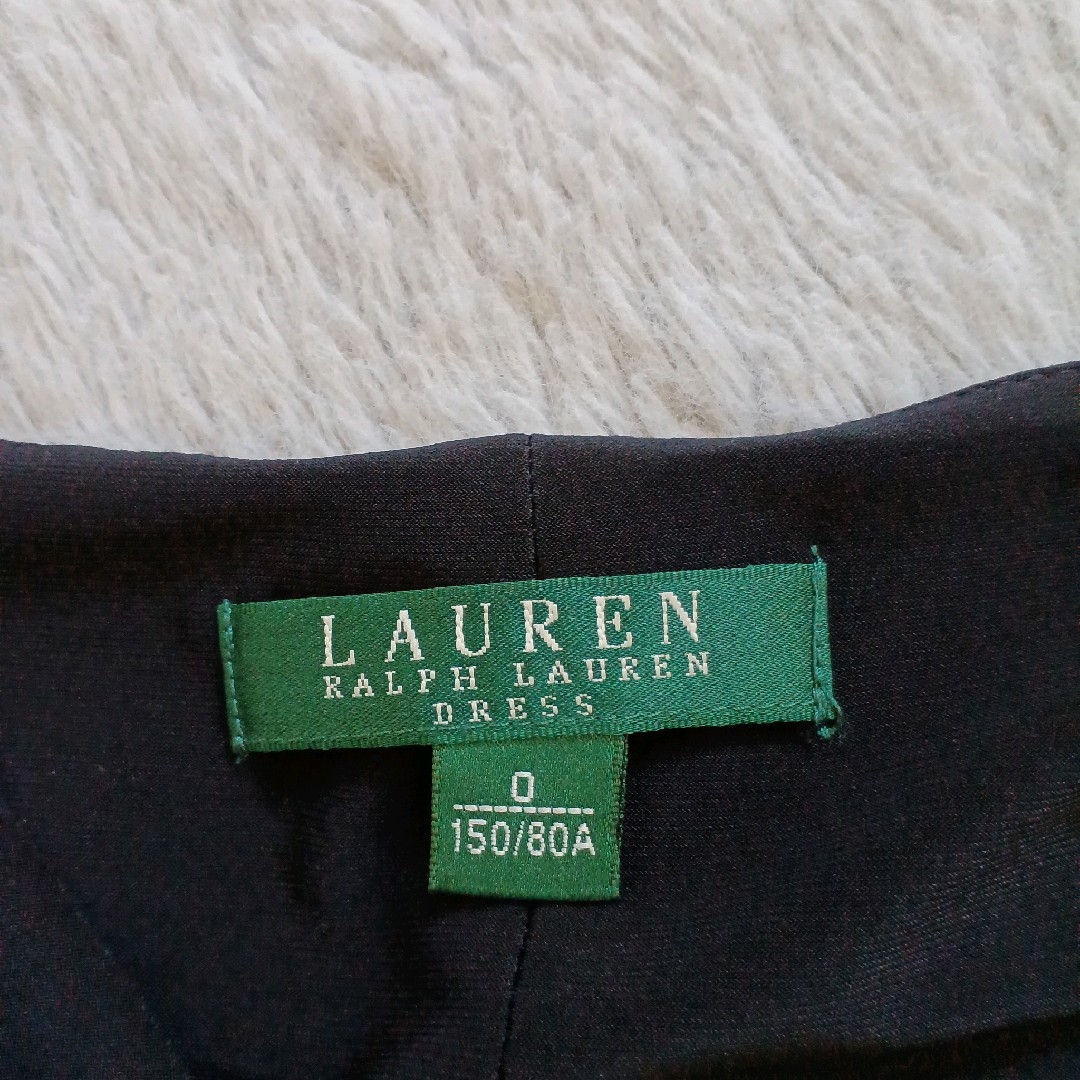 Ralph Lauren(ラルフローレン)のローレンラルフローレン ドレス　ワンピース ノースリーブ フレア 黒　 XS レディースのワンピース(ひざ丈ワンピース)の商品写真