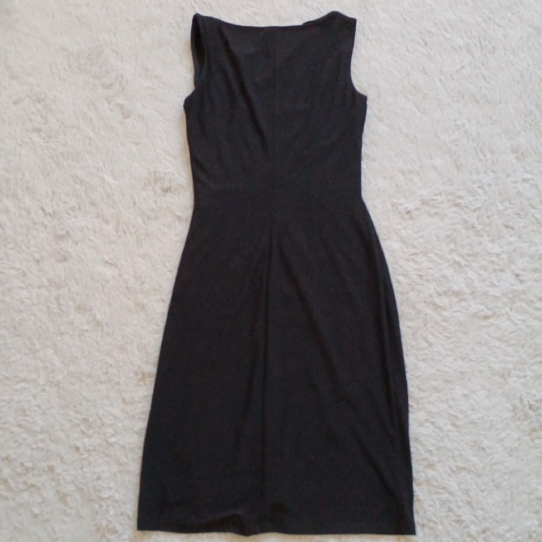 Ralph Lauren(ラルフローレン)のローレンラルフローレン ドレス　ワンピース ノースリーブ フレア 黒　 XS レディースのワンピース(ひざ丈ワンピース)の商品写真