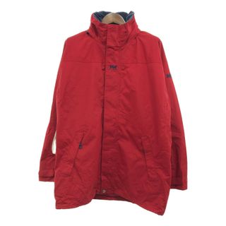 ヘリーハンセン(HELLY HANSEN)のHELLY HANSEN ヘリーハンセン HELLY TECH ナイロン セーリング ジャケット アウター アウトドア レッド (メンズ L) 中古 古着 P9728(その他)