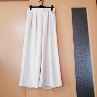 シマムラ(しまむら)の【新品】ホワイト　ワイドパンツ　はなゆん　3L　しまむら(カジュアルパンツ)