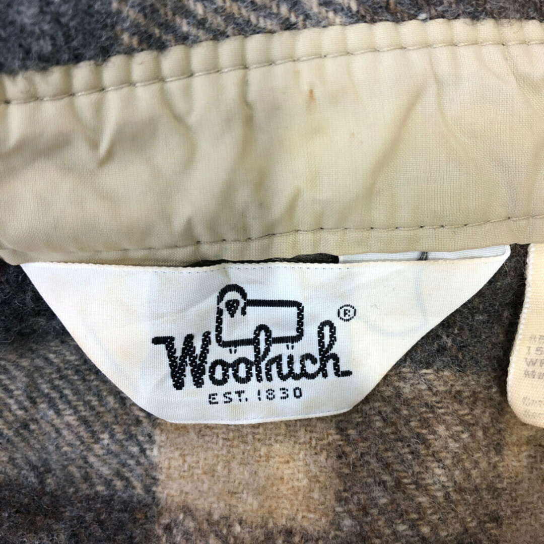 WOOLRICH(ウールリッチ)の70年代 USA製 WOOLRICH ウールリッチ ウールシャツ トップス アメカジ ヴィンテージ チェック ブラウン (メンズ M) 中古 古着 P9754 メンズのトップス(シャツ)の商品写真