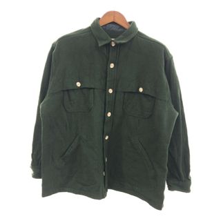 ウールリッチ(WOOLRICH)の00年代〜 WOOLRICH ウールリッチ ウール シャツジャケット トップス グリーン (メンズ XL) 中古 古着 P9756(その他)