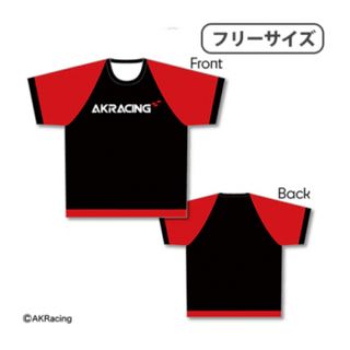 【レッド＆ブラック】AKRacing フルグラフィックTシャツ(Tシャツ/カットソー(半袖/袖なし))