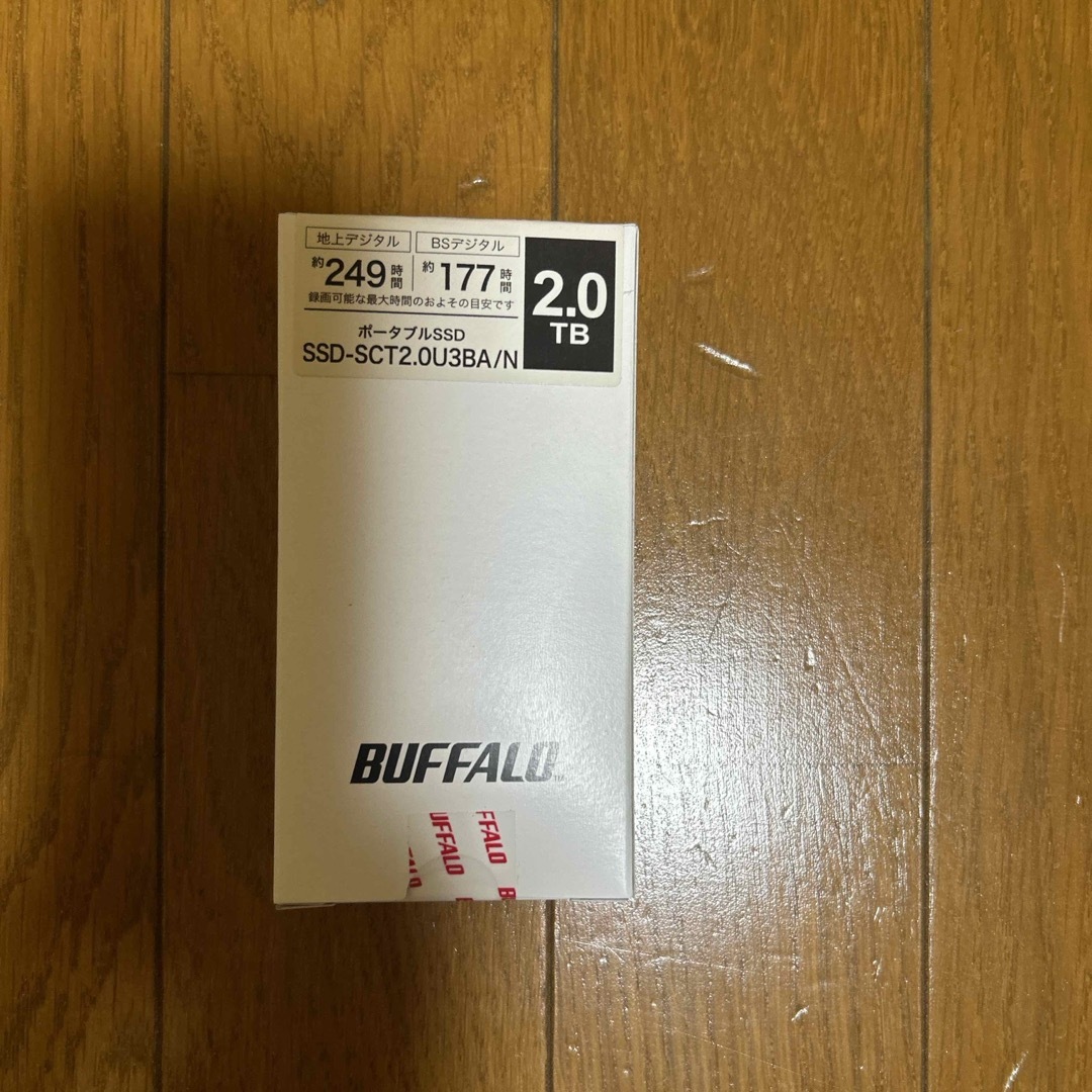 Buffalo(バッファロー)の【新品・未開封】SSD-SCT2.0U3BA/N スマホ/家電/カメラのPC/タブレット(PC周辺機器)の商品写真