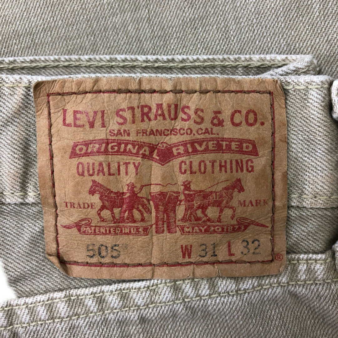 Levi's(リーバイス)のLevi's リーバイス 505 コットンツイル パンツ ボトムス アメカジ ブルー (メンズ 31×32) 中古 古着 P9819 メンズのパンツ(その他)の商品写真