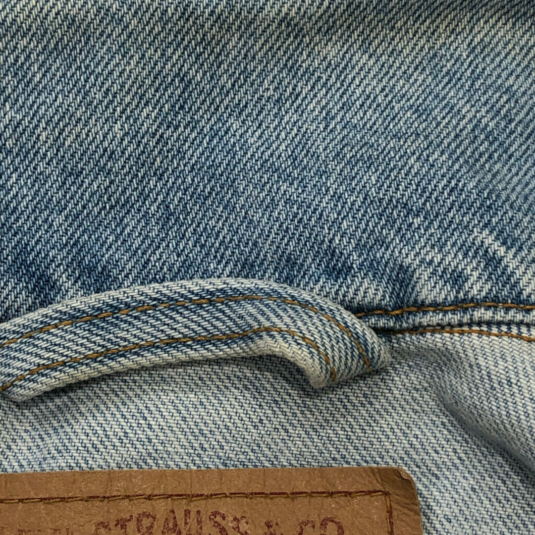 Levi's(リーバイス)の90年代 USA製 Levi's リーバイス 70507-0313 デニム トラッカージャケット アウター アメカジ ブルー (メンズ XLARGE) 中古 古着 P9847 メンズのジャケット/アウター(Gジャン/デニムジャケット)の商品写真